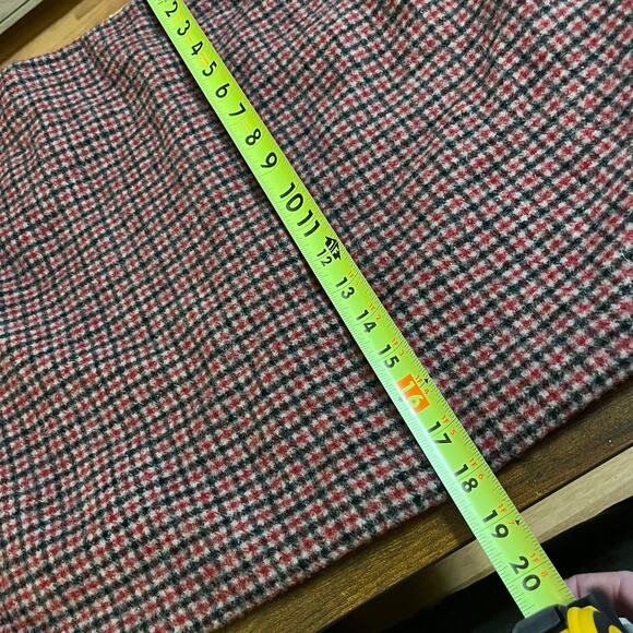 Uniqlo Plaid Wool Blend Mini Skirt 12 Preppy Academia Classic Workwear Old Money - Picture 8 of 9